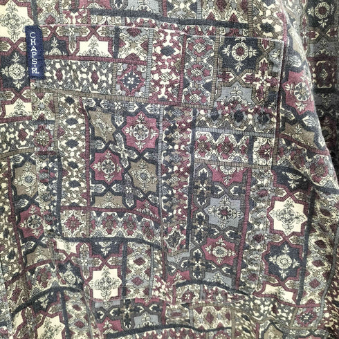 チャップスラルフローレン CHAPS RALPH LAUREN L/S 総柄BDシャツ メンズ JPN:L