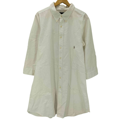 ラルフローレン RALPH LAUREN L/S OXFORD スモールポニー刺繍ワンピース レディース 20