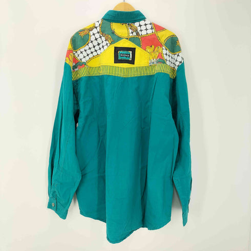 MAJOR DAMAGE L/S 総柄切替ワークシャツ メンズ JPN:4