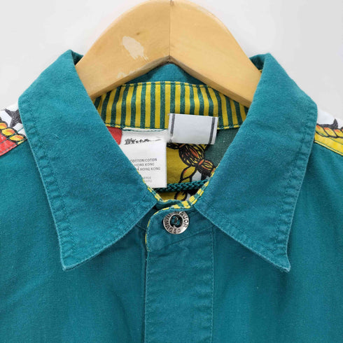 MAJOR DAMAGE L/S 総柄切替ワークシャツ メンズ JPN:4
