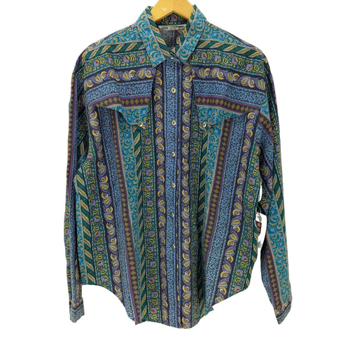 RANCH AND TOWN USA製 総柄ウエスタンシャツ レディース JPN:XL