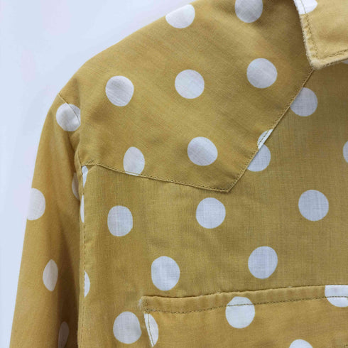L/S ドット柄ウエスタンシャツ メンズ 15 1/2