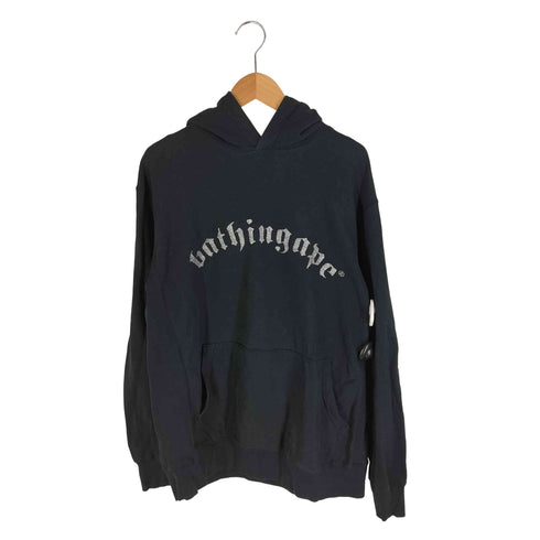 アベイシングエイプ A BATHING APE 初期タグ ラメ アーチロゴ プルオーバーパーカー メンズ JPN:L