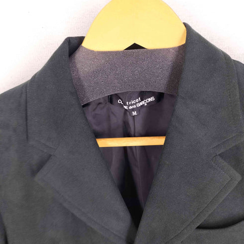 トリココムデギャルソン tricot COMME des GARCONS 01AW フェイクスエード チェスターコート レディース JPN:M