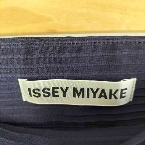 イッセイミヤケ ISSEY MIYAKE グレータグ 裾スリット プリーツパンツ レディース JPN:2