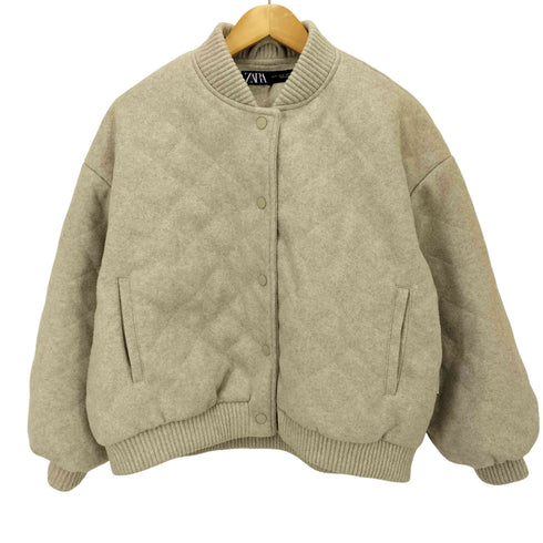 ザラ ZARA ソフトキルティングボンバージャケット レディース M