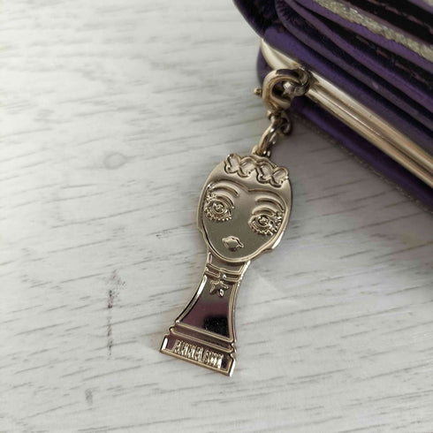 アナスイ ANNA SUI チャーム付き 三つ折り がま口財布 レディース