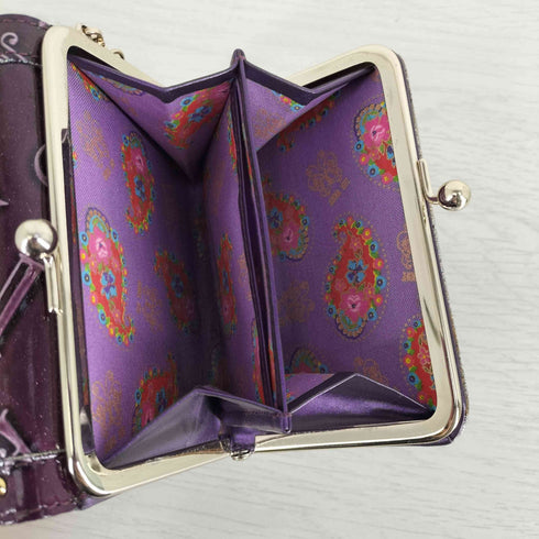 アナスイ ANNA SUI チャーム付き 三つ折り がま口財布 レディース