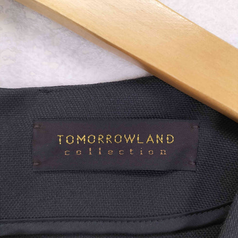 トゥモローランドコレクション TOMORROWLAND collection 23SS プリペラストレッチ タックオールインワン レディース JPN:34