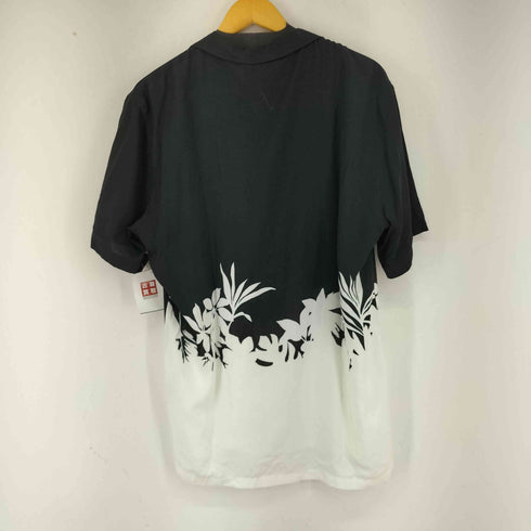 ザラ ZARA 総柄 S/S 開襟シャツ メンズ import:L