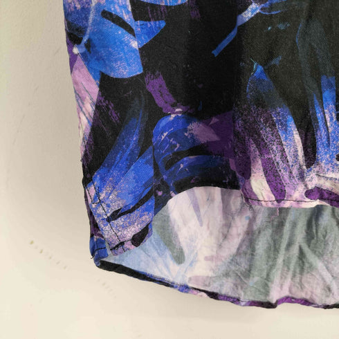 ザラ ZARA 総柄 S/S 開襟シャツ メンズ import:XL