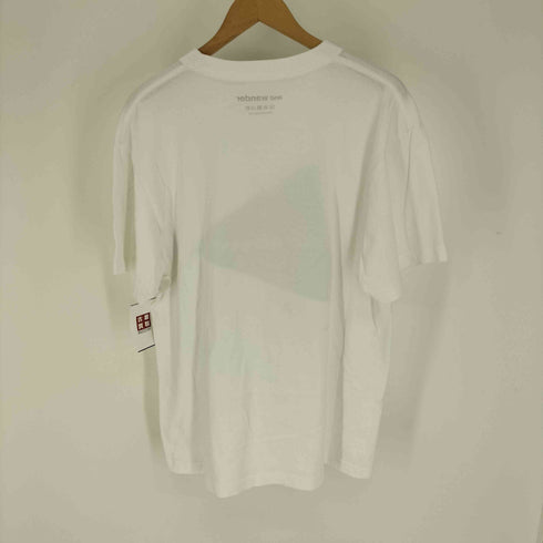アンドワンダー and wander フロントプリント クルーネックTシャツ メンズ JPN:4
