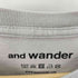 アンドワンダー and wander YODEL T by Bob Foundation for woman プリントクルーネックTシャツ メンズ JPN:4