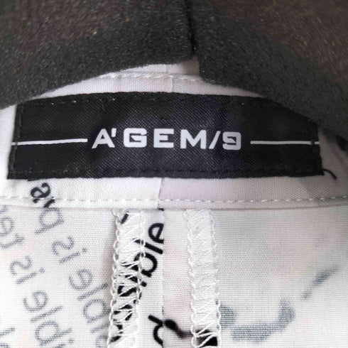 エージェムナイン AGEM/9 総柄 S/S シャツ メンズ