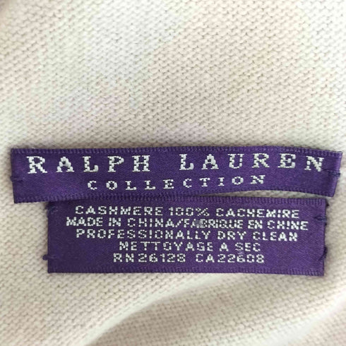 ラルフローレン RALPH LAUREN PURPLE LABEL カシミヤマフラー レディース