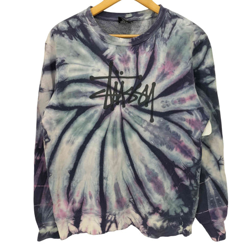 ステューシー Stussy タイダイ染め L/S ショーンフォントロゴ プルオーバー スウェット メンズ import:S