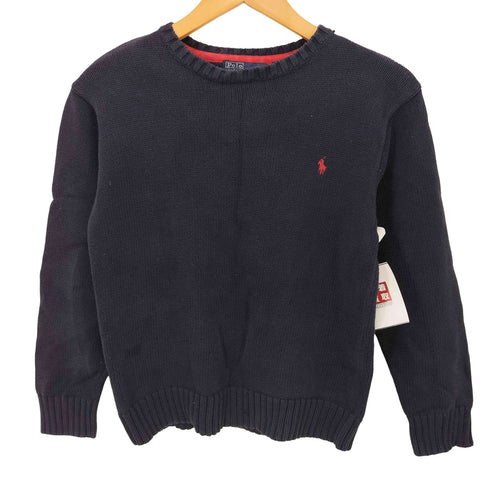 ポロバイラルフローレン Polo by RALPH LAUREN ポニー刺繍 L/Sコットンセーター メンズ import:M