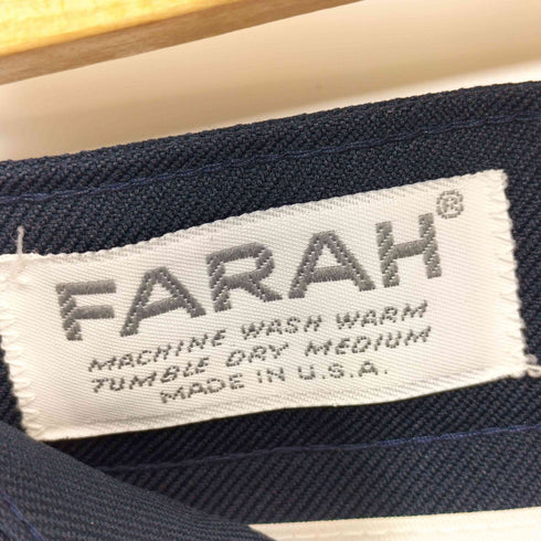 ファーラー FARAH 60-70s USA製 ミントコンディション SCOVILL ZIP ランチャースラックス メンズ