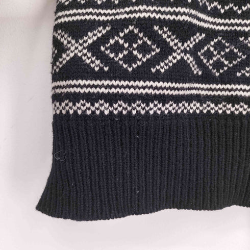 ポロバイラルフローレン Polo by RALPH LAUREN 90S ノルディック柄 LAMBSWOOL100 バーズアイニット メンズ import:M