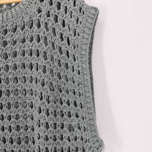 MCMACHAN WOOLEN メッシュニットベスト メンズ