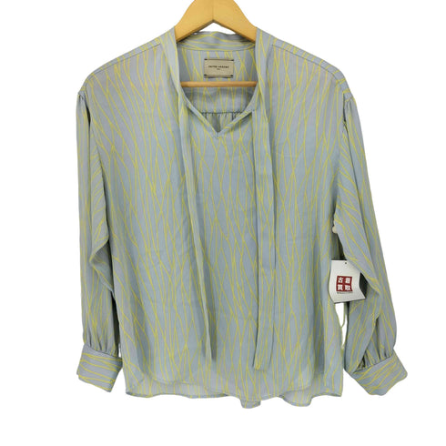 ユナイテッドアローズ UNITED ARROWS UBC ラインプリント ボウタイブラウス レディース FREE