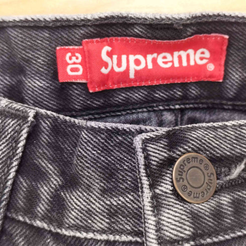 シュプリーム Supreme Stone Washed Black Slim Jeans. メンズ 30