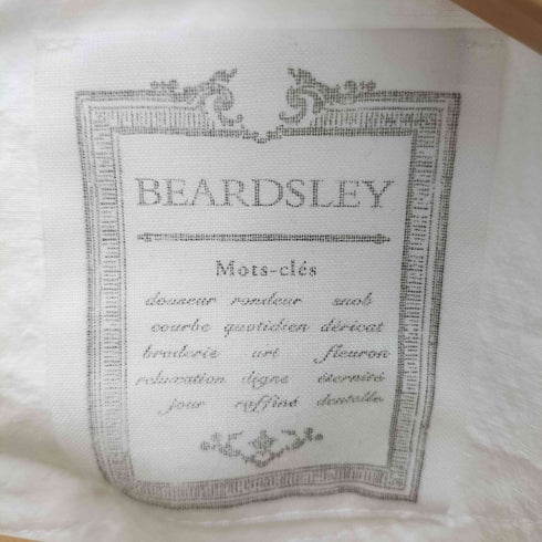 ビアズリー BEARDSLEY 葉柄刺繍ブラウス レディース 0