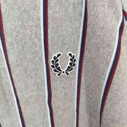 フレッドペリー FRED PERRY SPORTSWEAR レジメンタルストライプ ジップアップトラックジャケット メンズ import:L