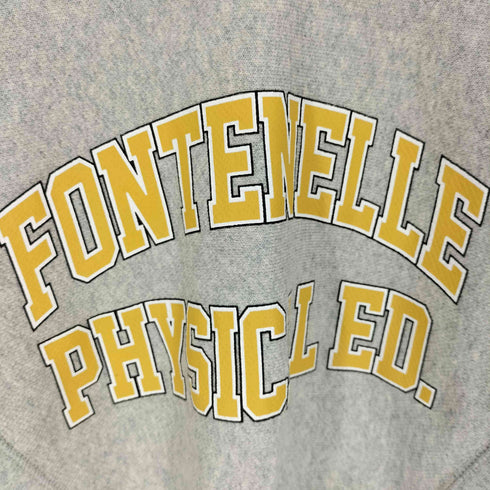 フリークスストア FREAKS STORE 21AW FONTENELLE PHYSICAL ED. カレッジプリント ラグランスリーブ クロップド スウェット レディース FREE