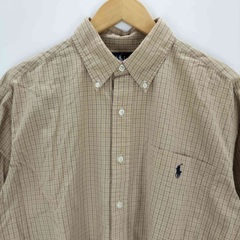 ラルフローレン RALPH LAUREN yarmouth ボタンダウンチェックシャツ メンズ 16 34/35