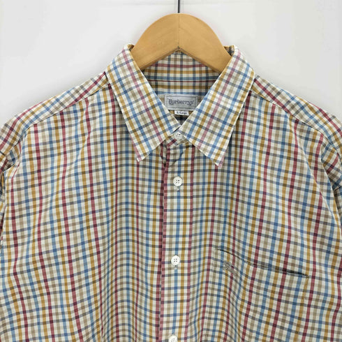 バーバリーズ BURBERRYS OLD チェックシャツ マルチカラー メンズ L-large