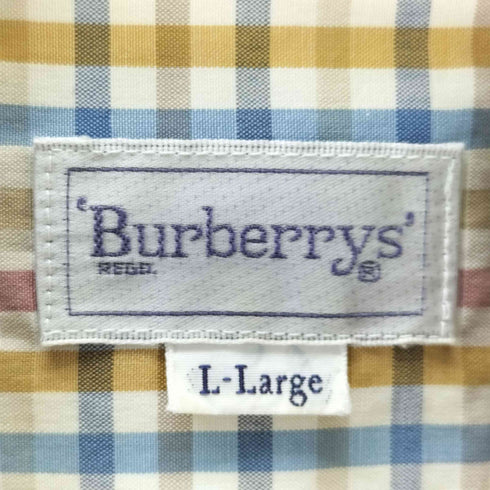 バーバリーズ BURBERRYS OLD チェックシャツ マルチカラー メンズ L-large