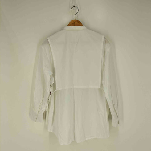 artipur ピンタックコットン ロングシャツ レディース