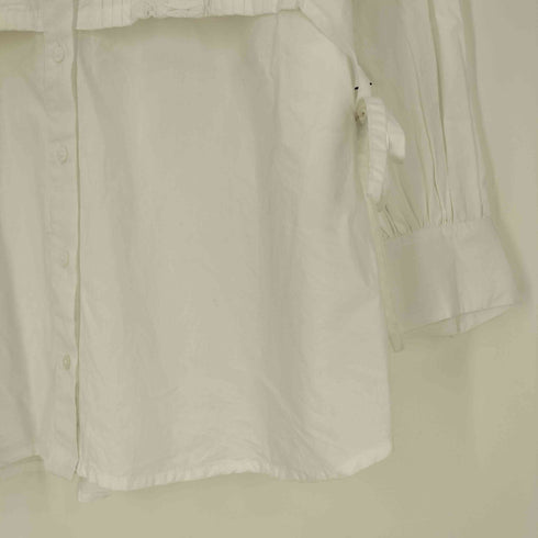 artipur ピンタックコットン ロングシャツ レディース