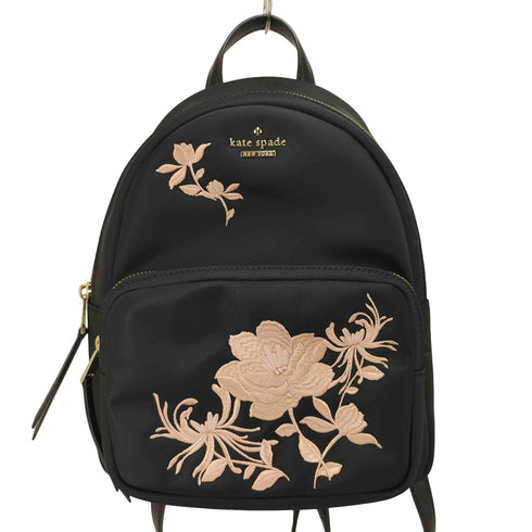 ケイトスペード Kate spade フラワー刺繍ナイロンバックパック レディース