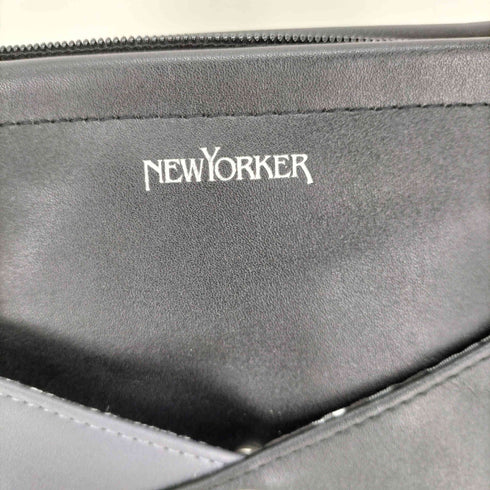 ニューヨーカー NEWYORKER 裏地チェック PUレザーショルダーポーチ フェイクレザー サコッシュ レディース