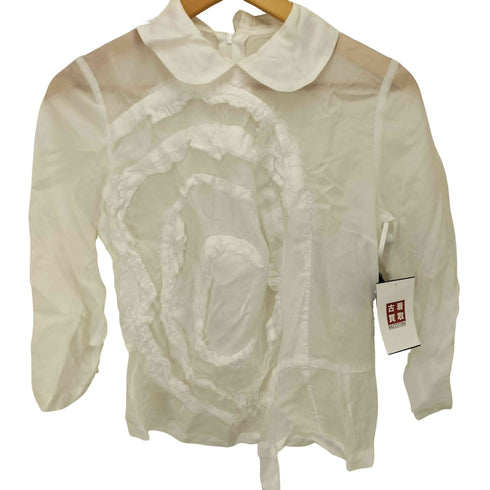 コムデギャルソンコムデギャルソン COMME des GARCONS COMME des GARCONS L/S 丸襟フリルブラウス レディース import:XS