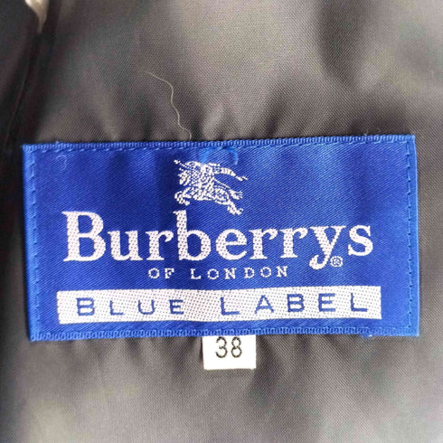 バーバリーブルーレーベル BURBERRY BLUE LABEL ナイロンコート レディース 38