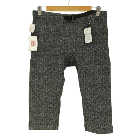 doesnotmanufact ツイードテイスト 裏起毛 レーシング パンツ クロップド サイクリング メンズ JPN:L