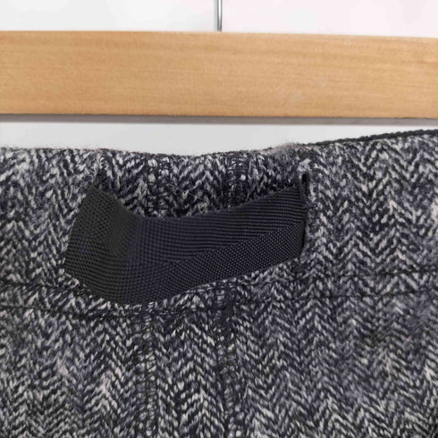 doesnotmanufact ツイードテイスト 裏起毛 レーシング パンツ クロップド サイクリング メンズ JPN:L