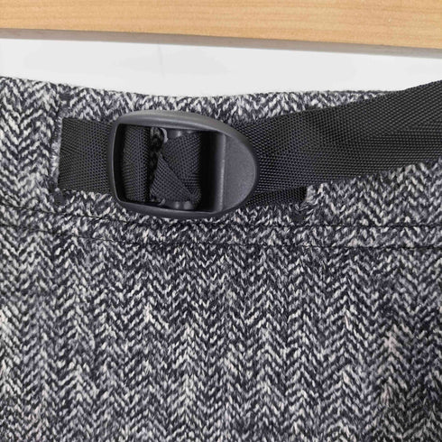 doesnotmanufact ツイードテイスト 裏起毛 レーシング パンツ クロップド サイクリング メンズ JPN:L