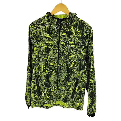 ナイキ NIKE SHIELD ロゴプリント 総柄 ジップアップジャケット ランニングジャケット メンズ import:L