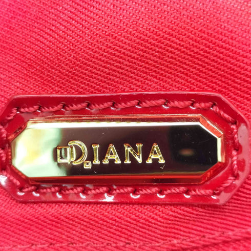 ダイアナ DIANA ドットデザイン エナメルハンドバッグ レディース