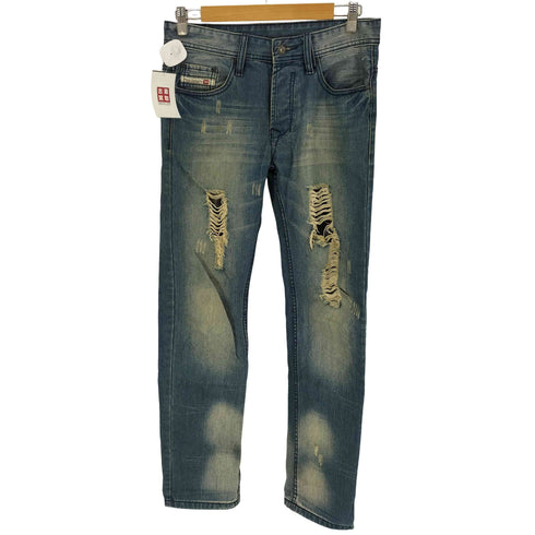 ディーゼル DIESEL KRATTL.34 5ポケット ボタンフライ ダメージデニムパンツ メンズ 30