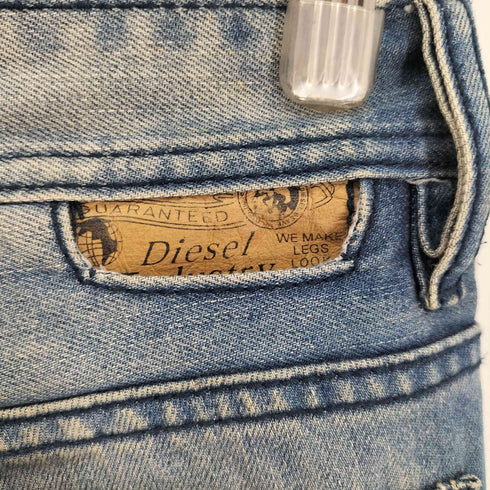 ディーゼル DIESEL KRATTL.34 5ポケット ボタンフライ ダメージデニムパンツ メンズ 30