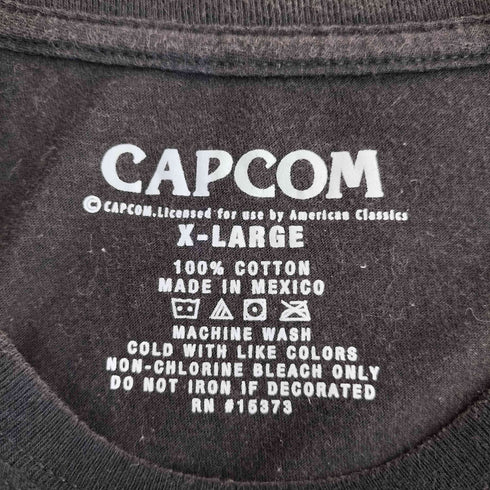 CAPCOM キャラクタープリント クルーネックTシャツ メンズ XL