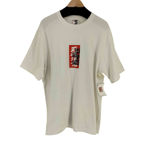 ザブラックアイパッチ THE BLACK EYE PATCH 取扱注意 センターロゴ クルーネックTシャツ メンズ JPN:L