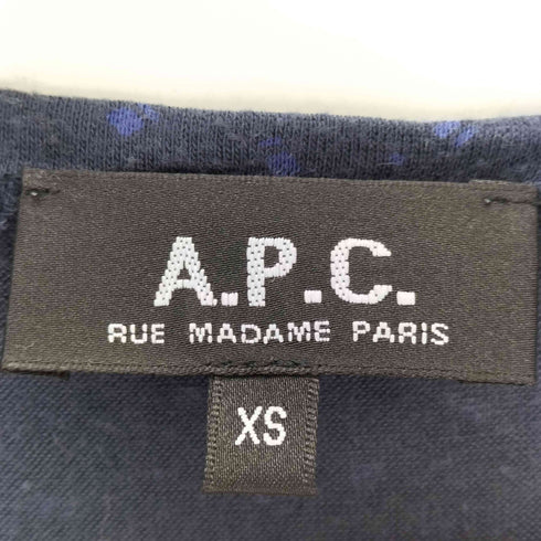 アーペーセー A.P.C. ドット柄 レーヨンギャザーカットソー レディース JPN:XS