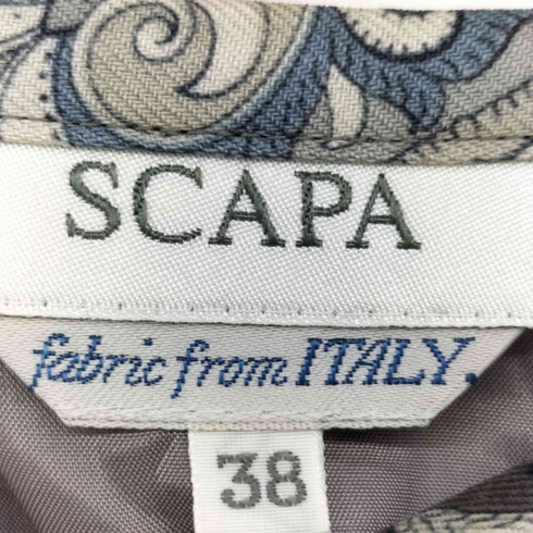 スキャパ SCAPA 日本製 ペイズリー柄 フレア ロング スカート レディース JPN:38