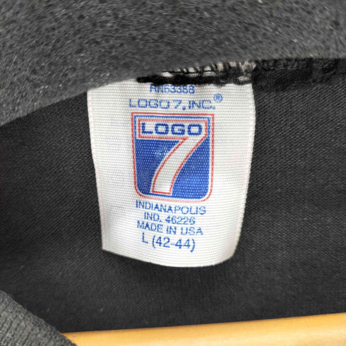 ロゴセブン LOGO7.INC 90S 三段プリント アメフト カレッジロゴTシャツ USA製 メンズ JPN:L